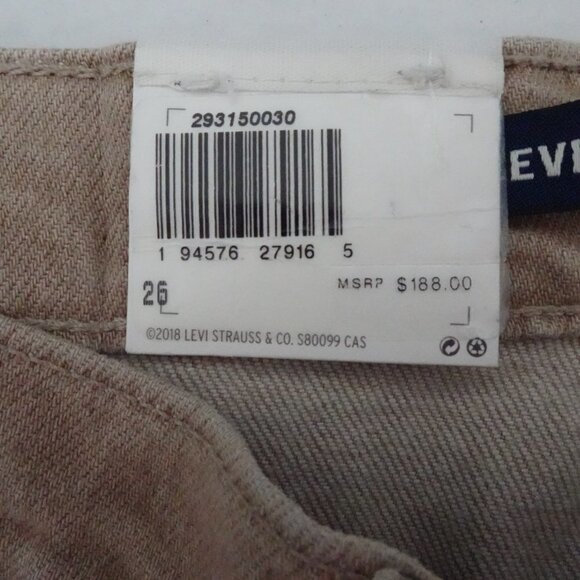 Levi's Made & Crafted Barrel Crop Jeans Women's Size 26 Brown Denim - Picture 9 of 16